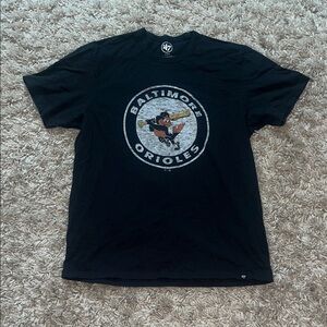 ‘47 Black Baltimore Orioles Short Sleeve Tee